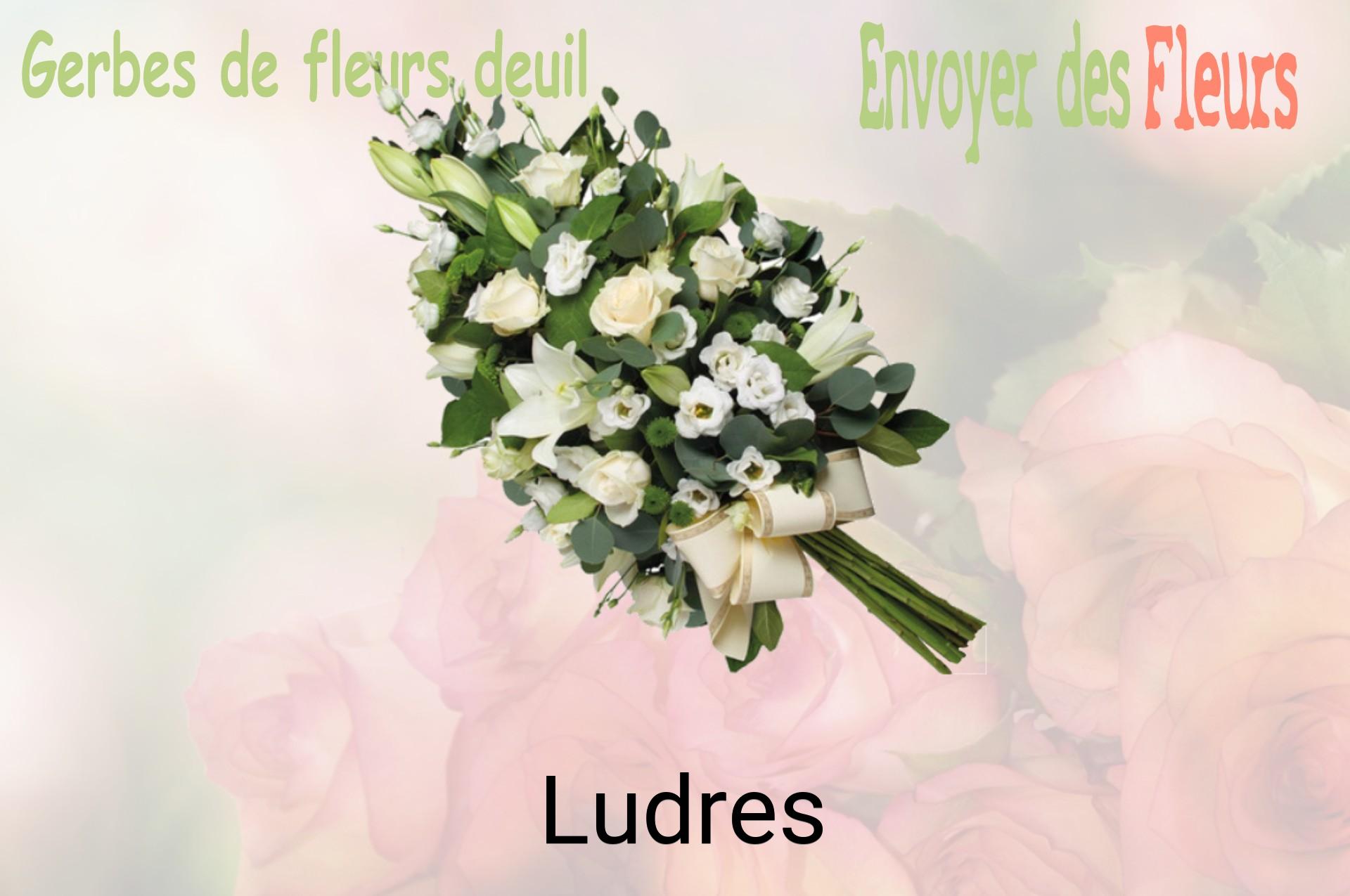 Gerbe de fleurs de deuil livrée à Ludres